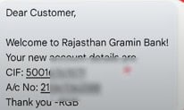 राजस्थान ग्रामीण बैंक का नया खाता नंबर
