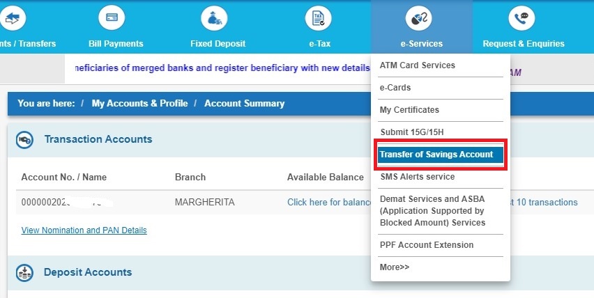 SBI सेविंग अकाउंट ऑनलाइन कैसे ट्रांसफर करें?