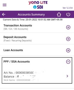 SBI PPF Balance Check Online