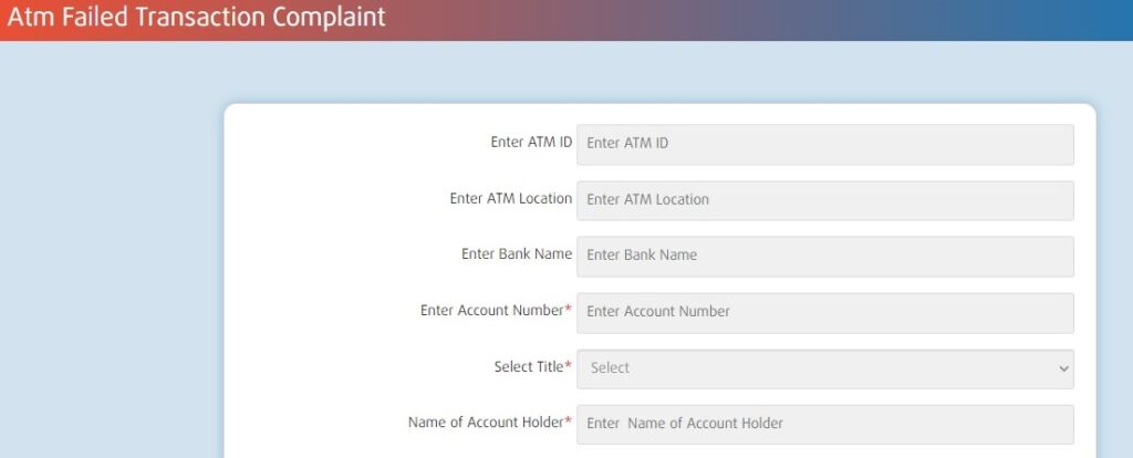 Bank of India ATM Refund