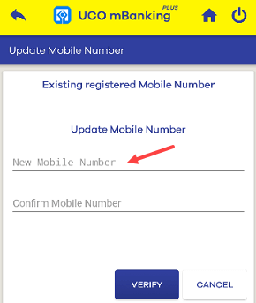 UCO Bank Mobile Number Change