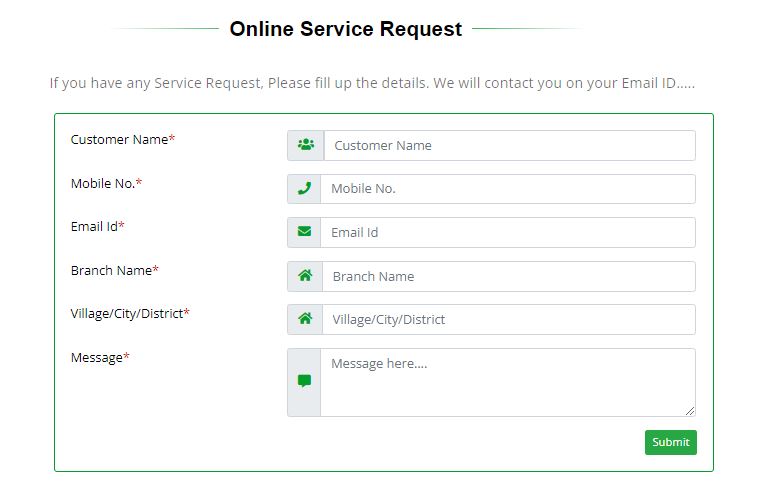 Vidharbha Konkan Online Service Request