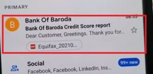 Credit Score in Email ID