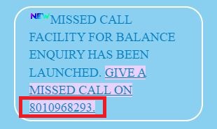 Madhya Pradesh Gramin Bank Missed Call Balance Enquiry