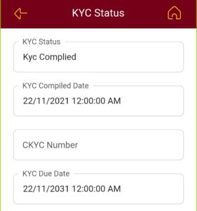 KYC Complied Status PNB