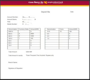 Download PNB Deposit Form Online