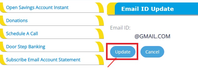 Canara Bank Update Email Online