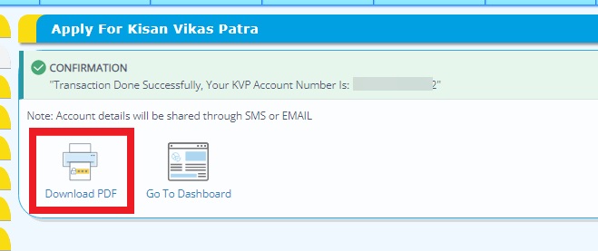 Download Canara KVP Certificate